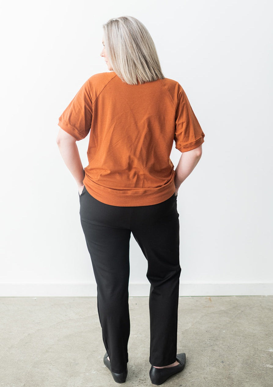 Canadian made sustainable black drawstring pants